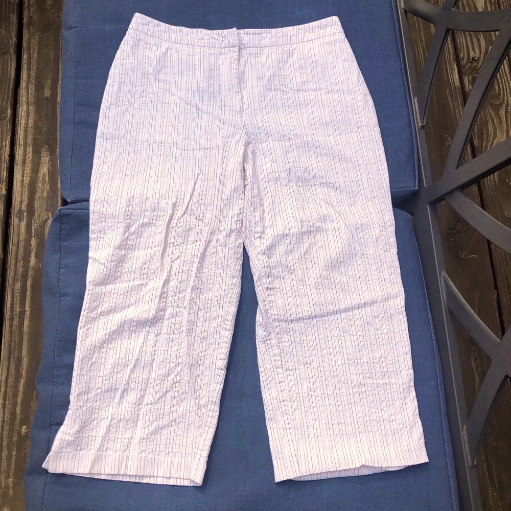 Striped Cotton Croft & Barrow Capris